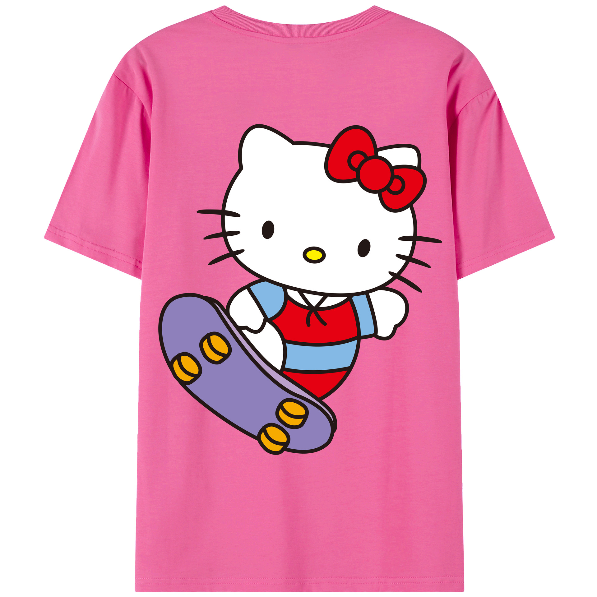 （画像用） Hello Kitty ハローキティ レディース半袖Tシャツ(バックプリント)